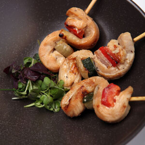 BROCHETTE DE POULET THYM MIEL_Thai Tapas surgelés-Freshpack
