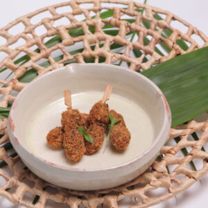 Frozen green curry breaded chicken skewer- Thaï Tapas