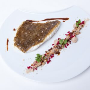 Frozen wild turbot fillets, skin-on