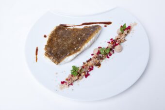 Frozen wild turbot fillets, skin-on