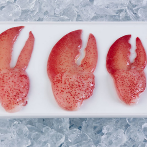 Lobster claws raw and shell-off