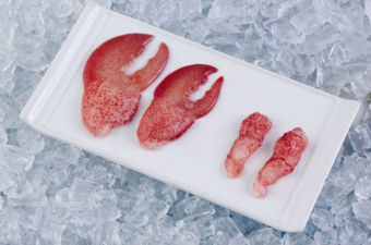 Lobster claws and knuckles raw and shell-off