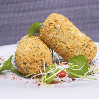 Croquette de courge surgelé, épinards, poireaux & graines de tournesol - végétarienne, vegan & sans gluten