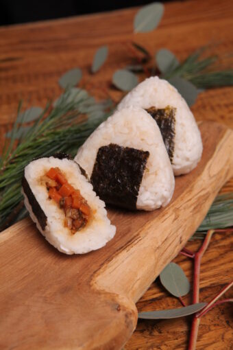 Frozen vegetable onigiri