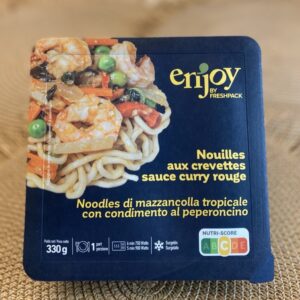 Packaging Frozen shrimps & red curry noodles