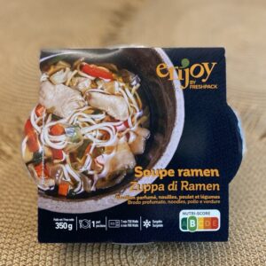 Frozen chicken ramen soup