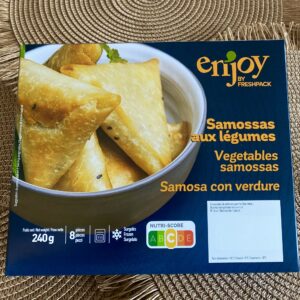 Packaging Frozen vegetable samossas