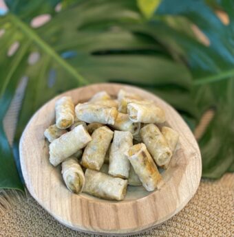 Frozen mini vegetable spring rolls