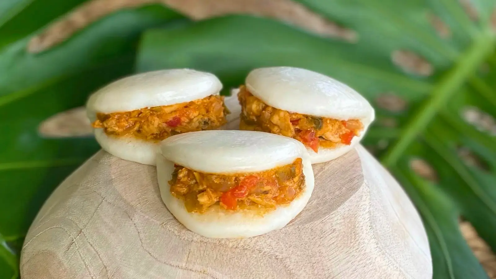 Mini Bao Burger Poulet sauce barbecue surgelé
