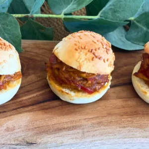 Mini burger poulet barbecue surgelé