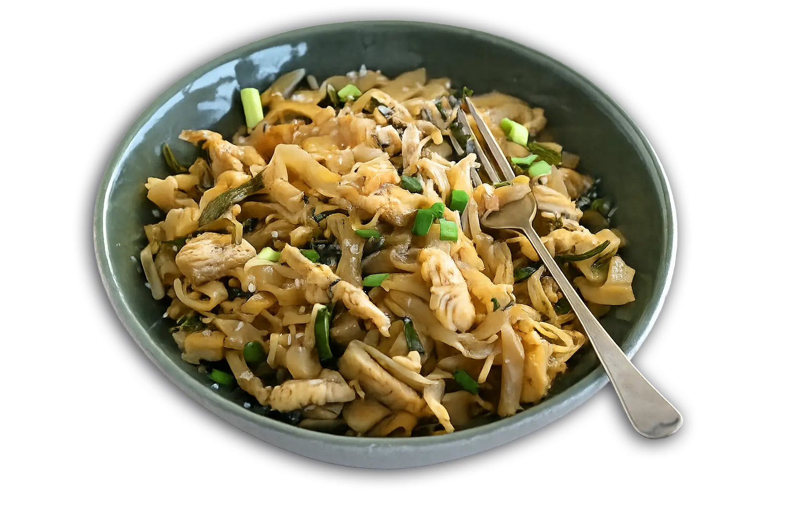 Pad Thaï dans un bol vert