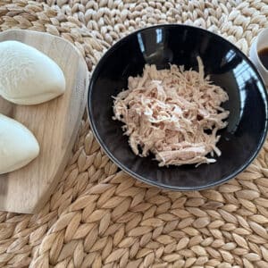 Effiloché de poulet surgelé